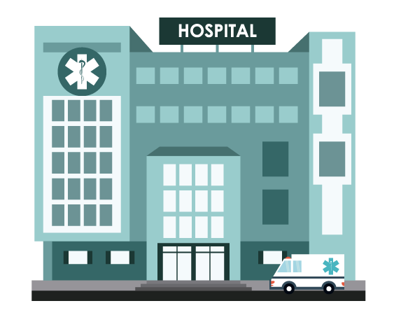 Icon Graphic of a hospital